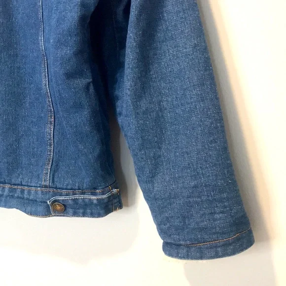 Rare DIOR Stitch & Rhinestone Fleece Denim Jacket - Picture 4 of 10